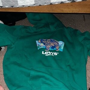 levi’s green hoodie